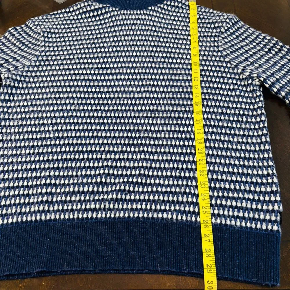 Ted Baker Mens 6 Riber Chunky Roll Neck Wool Blend Sweater Bird Eye Knit XXL